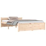 vidaXL Cadre de lit sans matelas bois massif 120x200 cm