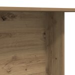 Table de salle à manger vidaXL en chêne artisanal 110x60x75 cm en bois d'ingénierie