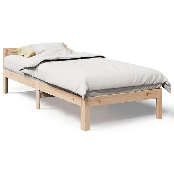 vidaXL Cadre de lit sans matelas 90x200 cm bois de pin massif
