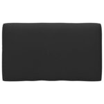 vidaXL Canapé d'angle palette de jardin noir bois de pin imprégné