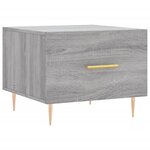 vidaXL Tables basses 2 Pièces sonoma gris 50x50x40 cm bois d'ingénierie