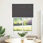 vidaXL Store plissé noir 100x150 cm largeur du tissu 99 4cm polyester