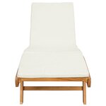 vidaXL Transat Polyester Marron et crème
