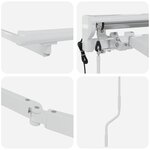 vidaXL Cadre de store rétractable électrique Blanc 4 5 × 3 5 m Acier