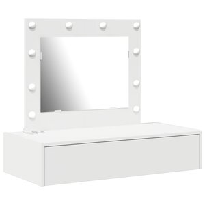 vidaXL Table de Toilette Blanc 83 x 40 x 70 cm Bois d'ingénierie