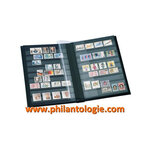 Classeur Premium cuir 32 pages pour timbres avec étui. Couleur - Vert