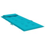 vidaXL Coussins de chaise à dossier haut lot de 6 turquoise