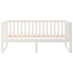 vidaXL Lit de jour sans matelas blanc 90x190 cm bois de pin massif