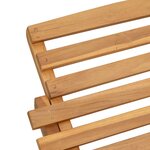 vidaXL Transat Marron 198 x 55 x 58 5 cm Bois de teck massif