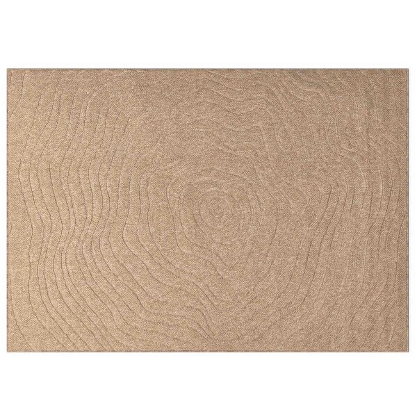 vidaXL Tapis de surface Moiré HUARTE Naturel 340 x 240 cm Polyester