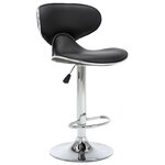 vidaXL Tabourets de bar 2 Pièces noir similicuir
