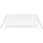 vidaXL Serre avec cadre en acier blanc 36 m² 6x6x2 85 m