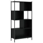 vidaXL Bibliothèque noir 72x28x172 cm bois d'ingénierie