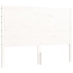 vidaXL Cadre de lit sans matelas blanc 140x200 cm bois de pin massif