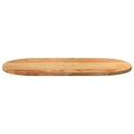 vidaXL Dessus de table 80x40x2 cm bois de chêne massif ovale