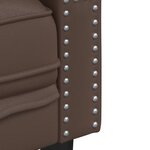 vidaXL Ensemble de canapé Chesterfield 2 Pièces marron similicuir