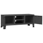 vidaXL Meuble TV industriel Anthracite 105x35x42 cm Métal