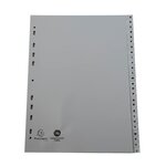 Intercalaires Imprimés Alphabétiques Pp Recyclé - Az 26 Positions - A4 - Gris - Exacompta