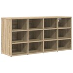 vidaXL Cabinet à chaussures avec étagère Chêne Sonoma 103 x 30 x 51 cm