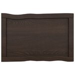 vidaXL Dessus de table bois massif traité bordure assortie