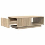 vidaXL Table basse Chêne Sonoma 95 x 55 x 31 cm Bois d'ingénierie