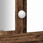 vidaXL Table de Toilette Marron 102 x 33 x 135 cm Bois d'ingénierie