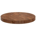 vidaXL Plateau de table Marron Clair Ø 30 x 2 5 cm