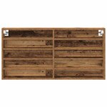vidaXL Cabinet d'Affichage avec étagère Bois Ancien 100 x 8.5 x 50 cm