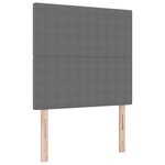 vidaXL Lit à Sommier avec Matelas Gris Clair 90x200 cm Velours Côtelé