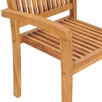 vidaXL Chaises de jardin lot de 2 et coussins beige Bois teck massif