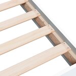 vidaXL Cadre de lit sans matelas blanc 100x200 cm bois d'ingénierie