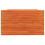 vidaXL Jardinière cire marron 80x80x49 5 cm bois de pin massif