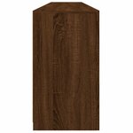 vidaXL Buffet avec lumières LED chêne marron 202x37x67 cm