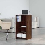 vidaXL Bureau de réception chêne brun 55x50x103 5 cm bois d'ingénierie