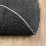 vidaXL Tapis OVIEDO à poils courts anthracite Ø 200 cm