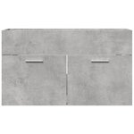vidaXL Armoire d'évier Gris béton 80x38 5x46 cm Aggloméré