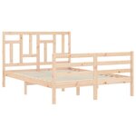 vidaXL Cadre de lit sans matelas bois massif