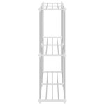 vidaXL Étagère de rangement blanc 43 x 27 x 90 cm Aluminium