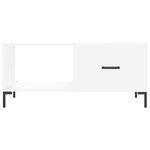vidaXL Table basse blanc 90x50x40 cm bois d'ingénierie