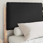 vidaXL Cadre de lit avec tête de lit rembourrée Noir 120 x 200 cm