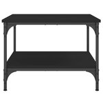 vidaXL Table basse Noir 55x55x40 cm bois d'ingénierie