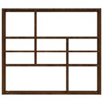 vidaXL Étagère murale Chêne marron 90x16x78 cm Bois d’ingénierie
