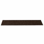vidaXL Tapis d'escalier autocollants 30 pièces 76 x 20 cm Marron Rectangulaire