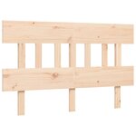 vidaXL Cadre de lit sans matelas 120x200 cm bois massif
