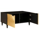 vidaXL Table basse Noir et or 80 x 50 x 40 cm