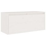 vidaXL Meubles TV 6 Pièces Blanc Bois massif de pin