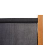 vidaXL Cloison de séparation 6 panneaux Noir 420x180 cm