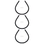 vidaXL Panneaux de chauffage solaire de piscine courbés 3 Pièces 110x65cm