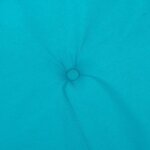 vidaXL Coussins de chaise à dossier haut lot de 6 turquoise tissu