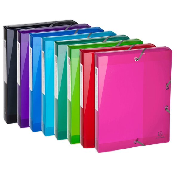 Boite De Classement En Polypropylène Dos 40mm Iderama Pp - A4 - Couleurs Assorties - X 8 - Exacompta
